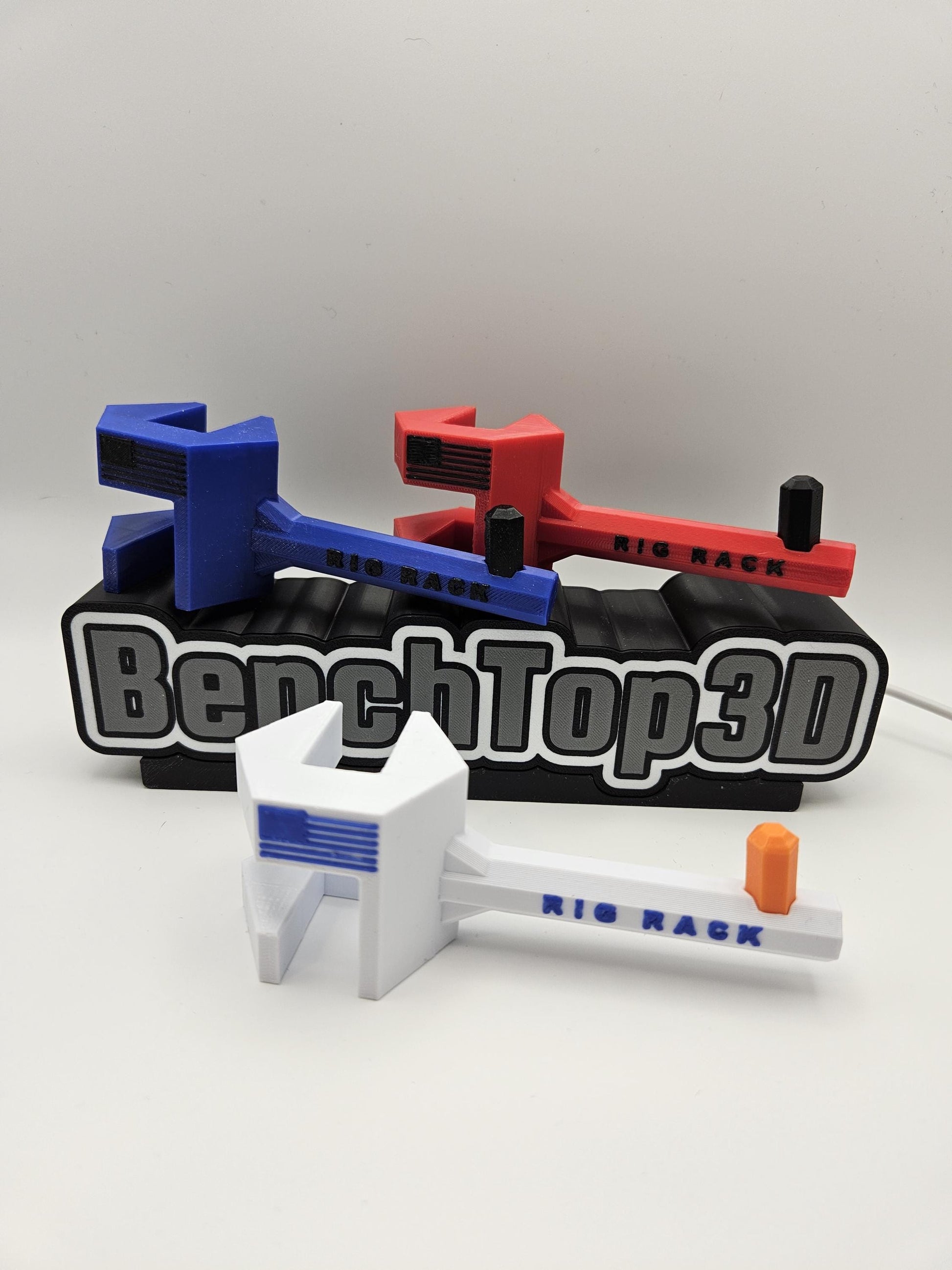 Rig Rack With Flag - Hard Hat Hanger