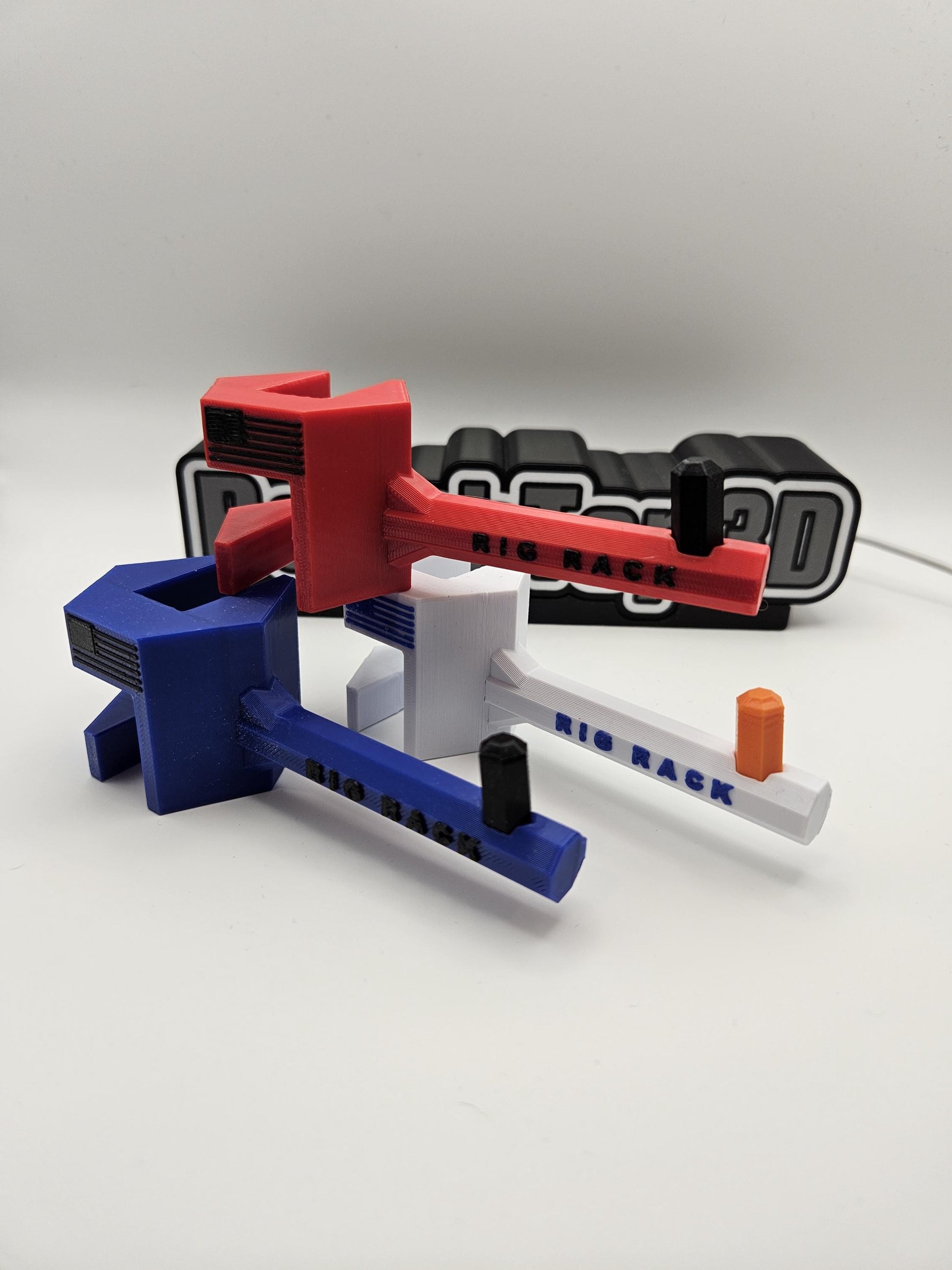 Rig Rack With Flag - Hard Hat Hanger